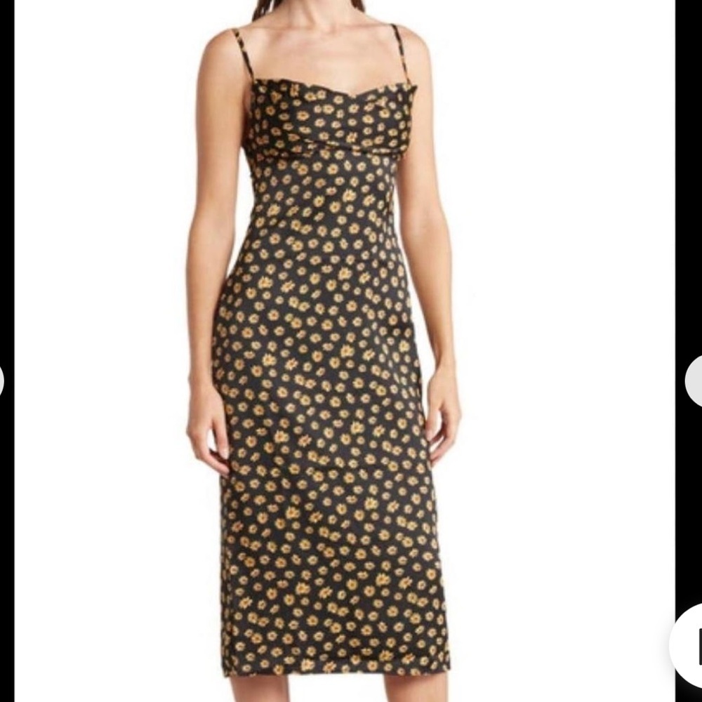 WeWoreWhat sun flower slip dress